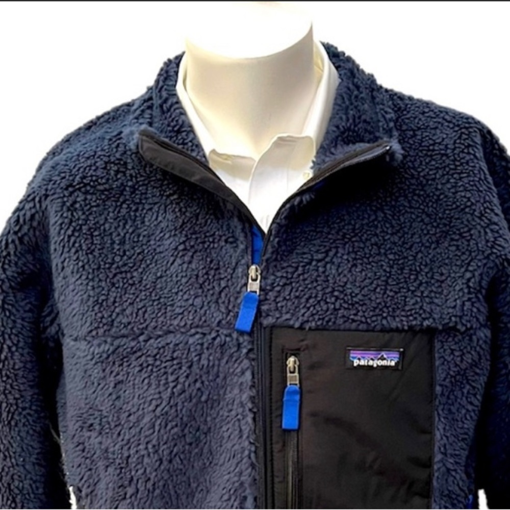 Patagonia Classic Retro X Pile Fleece Jacket Navy Mens XL New With Tags